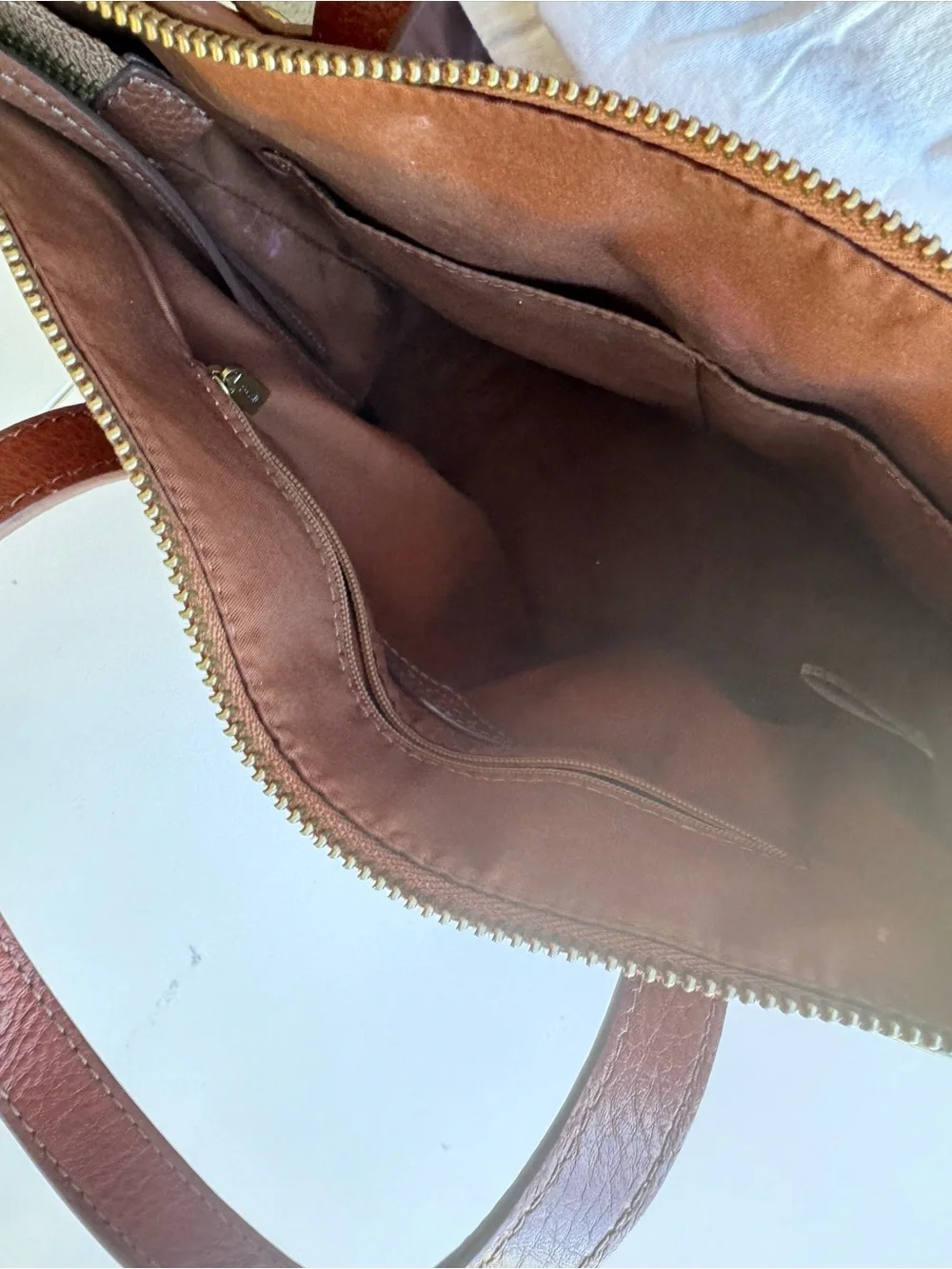 Fossil Brown Leather Handbag